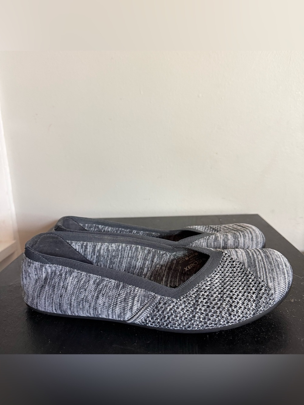 Xero Shoes Womens 9.5 Flats Gray Knit Slip-On Women’s Flats Lightweight